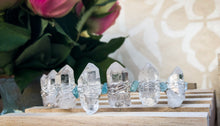 Hand Crafted Aquamarine & Clear Quartz Crystal Crown