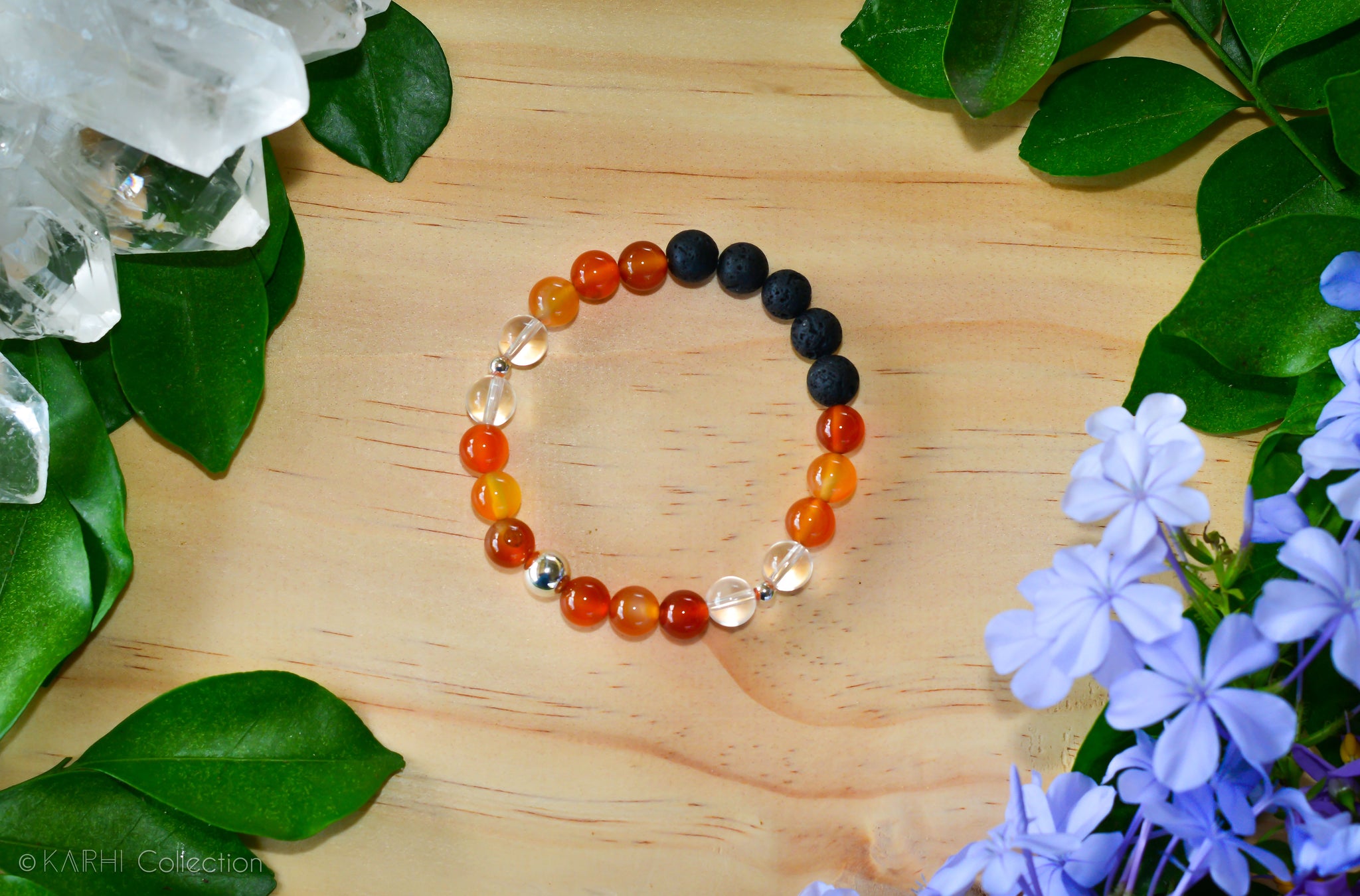 COURAGE Sterling Silver Aromatherapy Diffuser Bracelet KARHI Collection