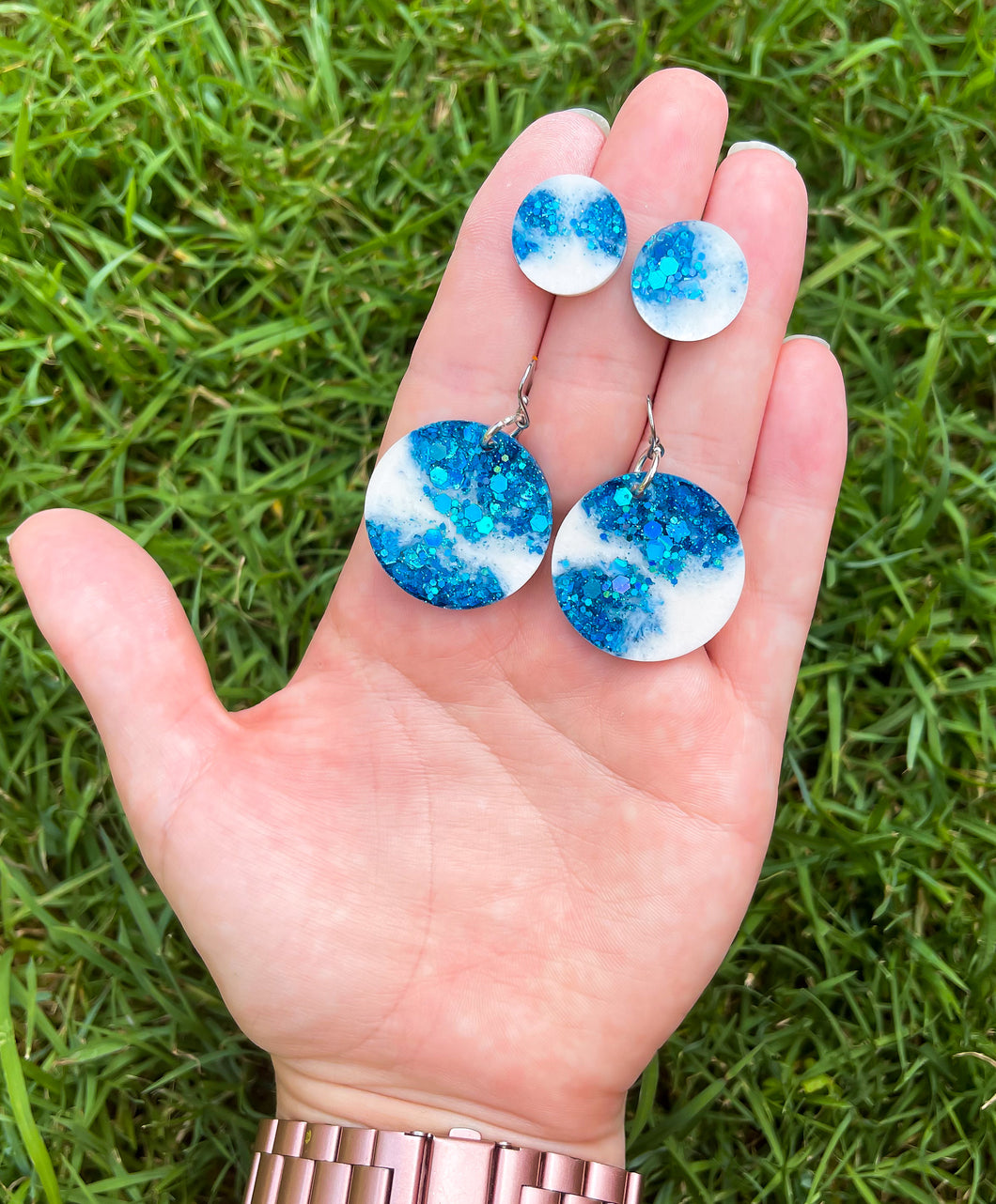 ENERGETIC EAR MUFFS | Selenite Crystal & Glitter Earrings!